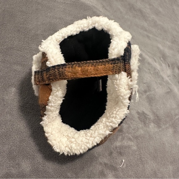 Kombi Infant Brown Plaid Aviator Winter Hat With Ears Size 9-18 Months - Picture 7 of 14